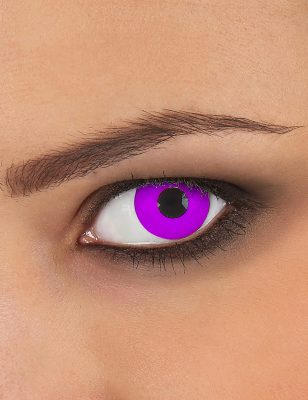 Lentilles de contact sans correction fantaisie oeil violet 3 mois adulte