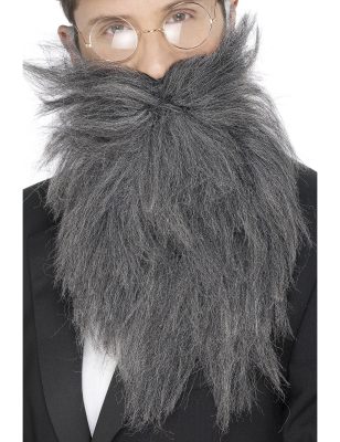 Barbe longue grise homme