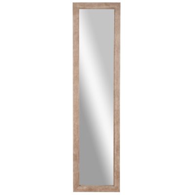 HOMCOM Miroir rectangulaire miroir mural style campagne avec cadre en bois mural ou à poser 160 x 39