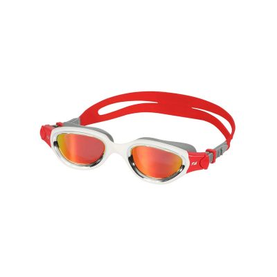 Lunettes de natation Zone3 Venator-X Gris Blanc avec Verres Miroirs Rouges