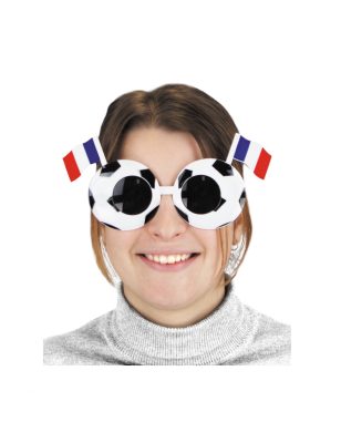 Lunettes football drapeau France adulte