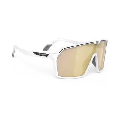 Lunettes Rudy Project Spinshield Blanches avec Verres Gold