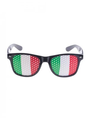Lunettes supporter drapeau Italie