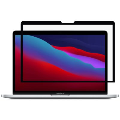 GrizzlyCoat - Apple MacBook Pro 13 Inch (2020-2022) Protection d'écran Anti-Glare Film - Compatible Coque - Noir