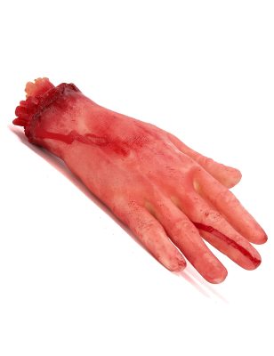 Main coupée ensanglantée Halloween