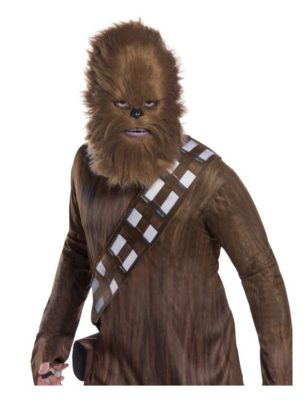Masque avec fourrure Chewbacca Star Wars adulte