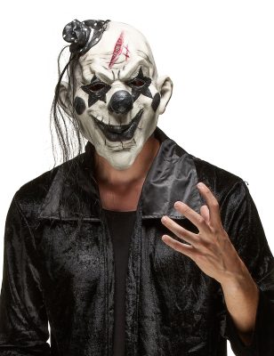 Masque clown rockeur effrayant adulte