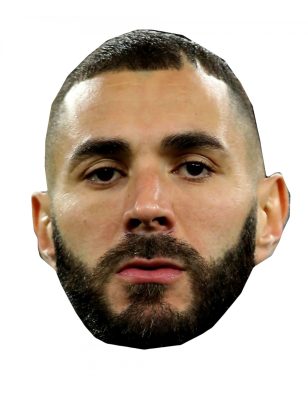 Masque en carton Karim Benzema