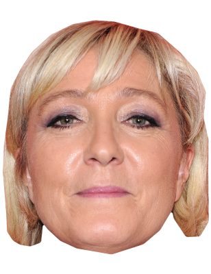 Masque en carton Marine Le Pen adulte