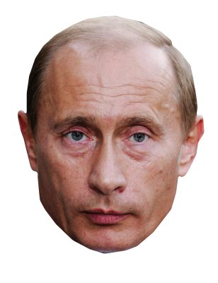 Masque en carton Vladimir Poutine adulte