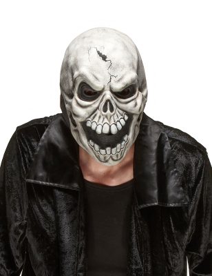 Masque latex crâne effrayant adulte Halloween