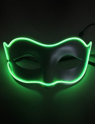 Masque vénitien néon LED adulte