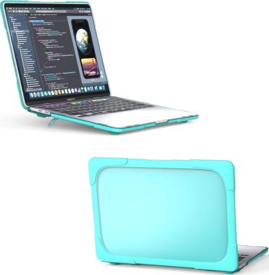 Mobigear Shockproof - Apple MacBook Pro 13 Pouces (2020-2022) Coque MacBook Rigide - Turquoise