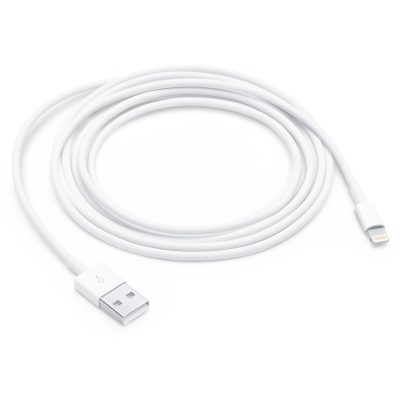 Apple - Câble USB-A vers Apple Lightning MFI 2 mètres - Blanc