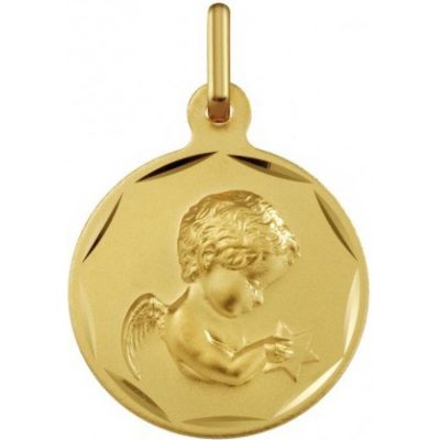 Médaille Argyor 1300415 - Médaille Or Jaune H - 1.5 cm