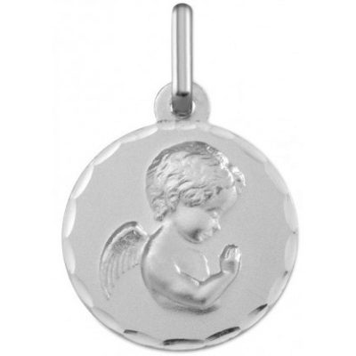 Médaille Argyor 1B602419N - Médaille Or Blanc H - 1.4 cm