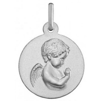 Médaille Argyor 1B603419M - Médaille Or Blanc H - 1.6 cm