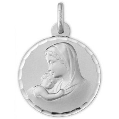 Médaille Argyor 1B604235N - Médaille Or Blanc H - 1.8 cm