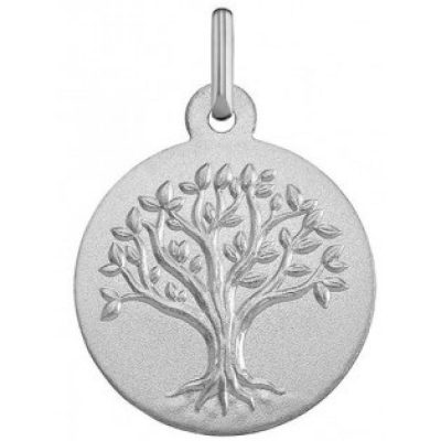 Médaille Argyor 1B604466M - Médaille Or Blanc H - 1.8 cm