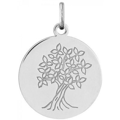 Médaille Argyor 24B8400098 - Médaille Or Blanc H - 1.8 cm