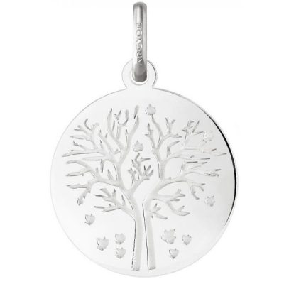 Médaille Argyor 24B8400220 - Médaille Or Blanc H - 1.8 cm