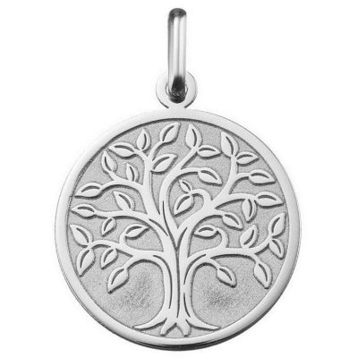Médaille Argyor 24B8400231 - Médaille Or Blanc H - 1.7 cm