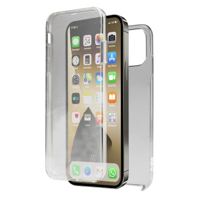 SBS 360 Full Body - Coque Apple iPhone 13 Pro Max Coque Arrière Rigide - Transparent