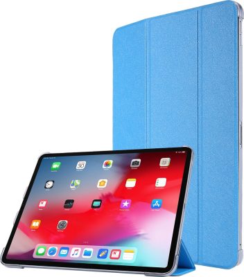 Mobigear Tri-Fold Slim - Coque Apple iPad Pro 12.9 (2018) Etui - Bleu