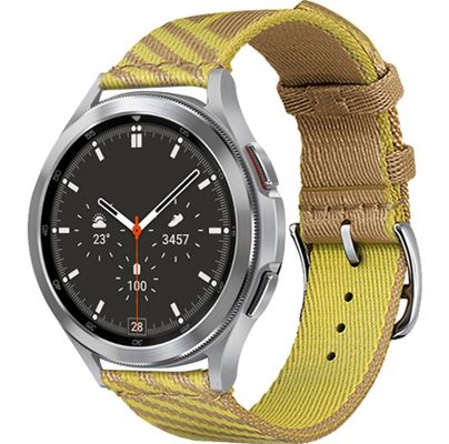 Mobigear Loop - Bracelet Samsung Galaxy Watch Active 2 (40mm) en Nylon Fermetureà boucle - Jaune