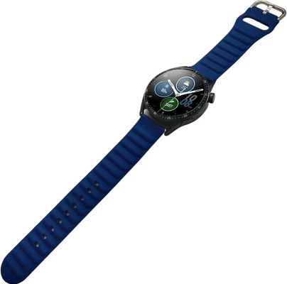 Mobigear Color - Bracelet Samsung Galaxy Watch 4 (40mm) en Silicone Souple Fermetureà boucle - Dark Blue