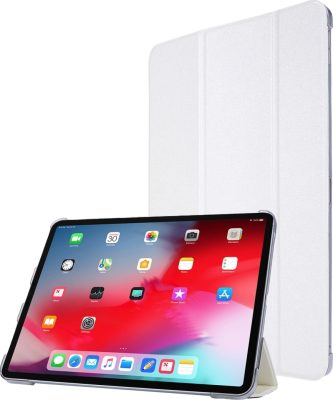 Mobigear Tri-Fold Slim - Coque Apple iPad Pro 12.9 (2020) Etui - Blanc
