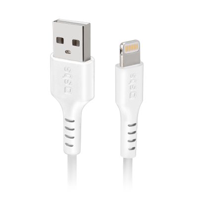 SBS - Câble USB-A vers Apple Lightning MFI 2 mètres - Blanc