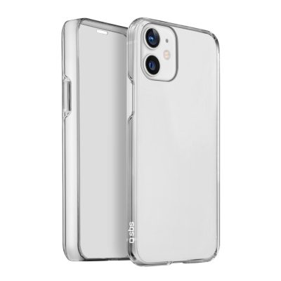 SBS 360 Full Body - Coque Apple iPhone 13 Mini Coque Arrière Rigide - Transparent