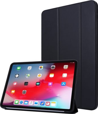 Mobigear Tri-Fold Slim - Coque Apple iPad Pro 11 (2018) Etui - Noir