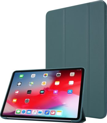 Mobigear Tri-Fold Slim - Coque Apple iPad Pro 11 (2018) Etui - Vert