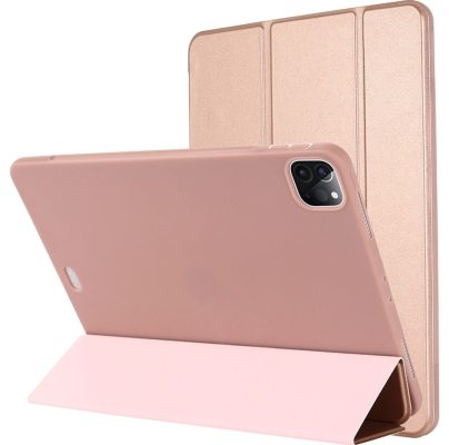 Mobigear Tri-Fold Gel - Coque Apple iPad Pro 12.9 (2022) Etui - Rose doré
