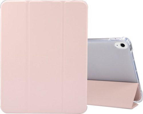 Mobigear Tri-Fold Gel - Coque Apple iPad Air 4 (2020) Etui + Porte-crayon - Rose