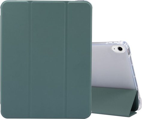 Mobigear Tri-Fold Gel - Coque Apple iPad Air 4 (2020) Etui + Porte-crayon - Vert