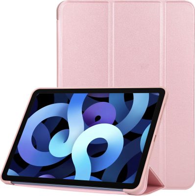 Mobigear Tri-Fold Gel - Coque Apple iPad Air 4 (2020) Etui - Rose doré