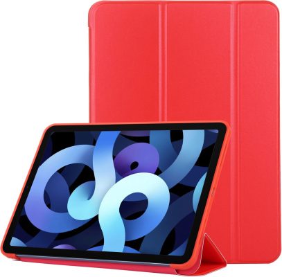 Mobigear Tri-Fold Gel - Coque Apple iPad Air 4 (2020) Etui - Rouge