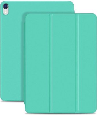 Mobigear Tri-Fold Magnet - Coque Apple iPad Pro 12.9 (2018) Etui - Turquoise