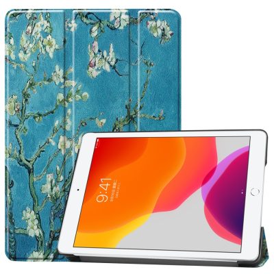 Mobigear Tri-Fold - Coque Apple iPad 9 (2021) Etui - Fleurs d'amande