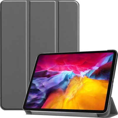 Mobigear Tri-Fold - Coque Apple iPad Pro 11 (2021) Etui - Gris