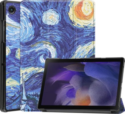 Mobigear Tri-Fold - Coque Samsung Galaxy Tab A8 10.5 (2021) Etui - Starry Sky
