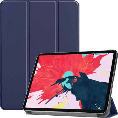 Mobigear Tri-Fold - Coque Apple iPad Pro 11 (2018) Etui - Dark Blue