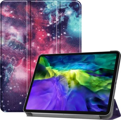 Mobigear Tri-Fold - Coque Apple iPad Pro 11 (2018) Etui - Galaxie