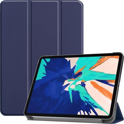 Mobigear Tri-Fold - Coque Apple iPad Pro 12.9 (2020) Etui - Dark Blue