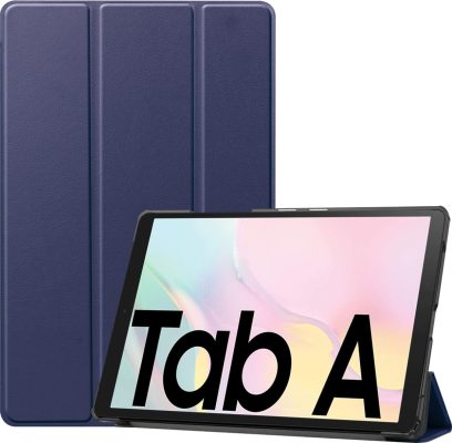 Mobigear Tri-Fold - Coque Samsung Galaxy Tab A7 (2020) Etui - Dark Blue