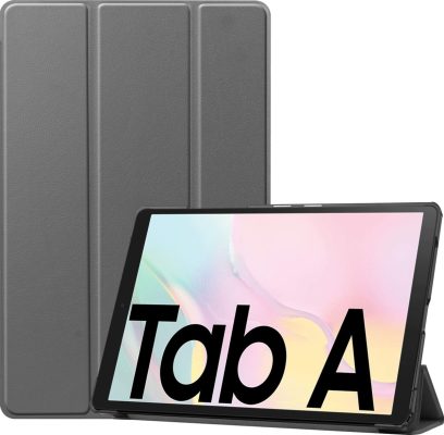 Mobigear Tri-Fold - Coque Samsung Galaxy Tab A7 (2020) Etui - Gris