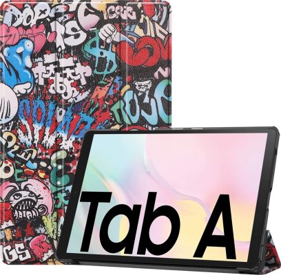 Mobigear Tri-Fold - Coque Samsung Galaxy Tab A7 (2020) Etui - grafitti
